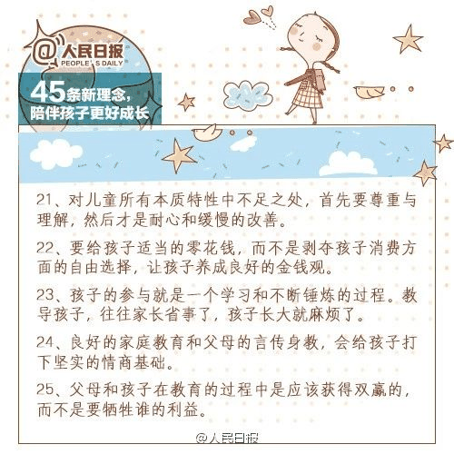 人民日報：45條陪伴孩子的新理念，值得收藏！